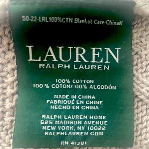 Ralph Lauren King Size Blanket Cotton